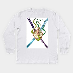 coded flower Kids Long Sleeve T-Shirt